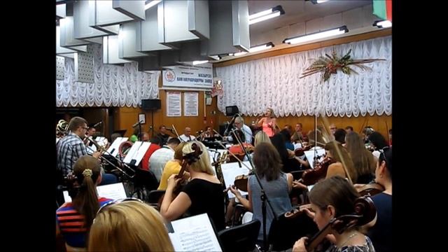 Инна Литвин - "Мосты" репетиция с Оркестром Михаила Финберга 2015
