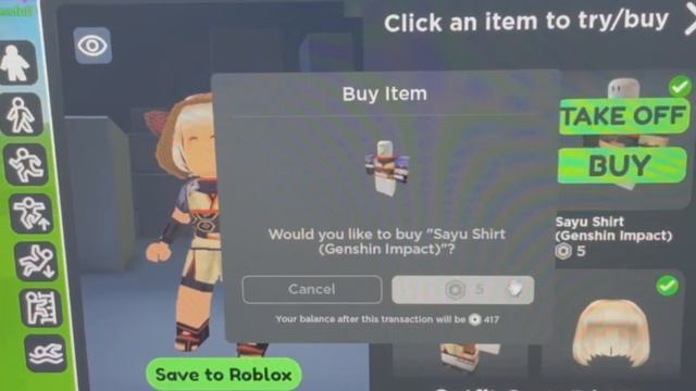 СКИН САЮ В ГЕНШИН ИМПАКТ {КОСПЛЕЙ В РОБЛОКС} КАК СДЕЛАТЬ СКИН САЮ ? смотреть онлайн