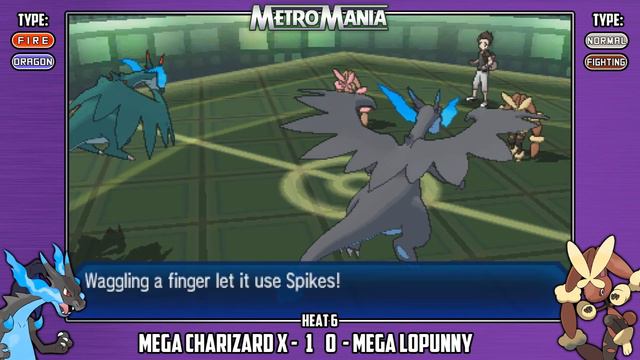 MetroMania Season 5 Heat 6 | Mega Charizard X vs Mega Lopunny | Mega Pokémon Metronome Battle смотреть онлайн