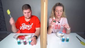 ТЕЛЕПАТИЯ СЛАЙМ ЧЕЛЛЕНДЖ ? Лизун из случайных ингредиентов TWIN TELEPATHY SLIME CHALLENGE