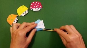 How to make Origami Mushroom / Paper Mushrooms / Оригами Грибы из бумаги