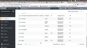 Кнопка печать и кнопка выгрузить в Excel работают для всех страниц