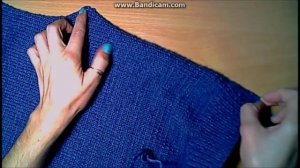 Как связать стильную жилетку для мальчика-вязание спицами.Ч.2. Трикотажный шов