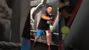 Теннисные мячики на растяжке