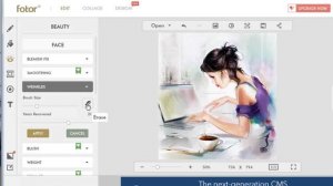 Бесплатный фоторедактор Fotor - раздел Editor