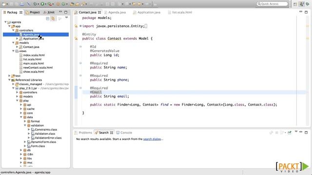 Play! Framework for Web Application Development Tutorial: Validating the Model  | packtpub.com