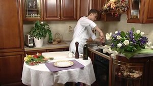 Фетучини с семгой и сливочным грибным соусом. Очень вкусная и несложная паста для вашего ужина