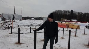 Как закрутить сваи. Монтаж свайно-винтового фундамента - СК КРЕПОСТЬ Часть 1