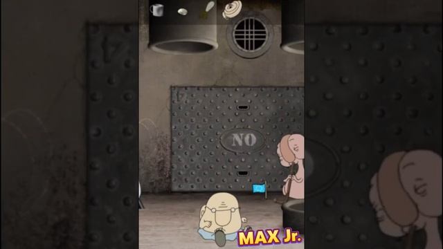 Добыть монетку! Игра - головоломка Полная труба на канале Макс Джуниор. Прохождение игры. смотреть онлайн