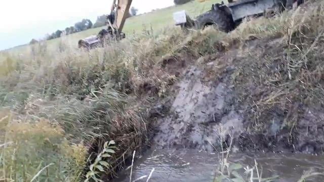 Чистка реки от захламления бобрами