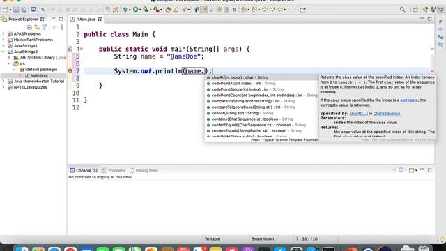 Java charAt() Method! смотреть онлайн