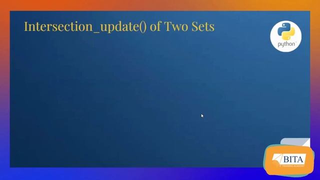 Set operations in Python | Set Data Type | Data Type Set Operations | Set Built-in-methods | BITA