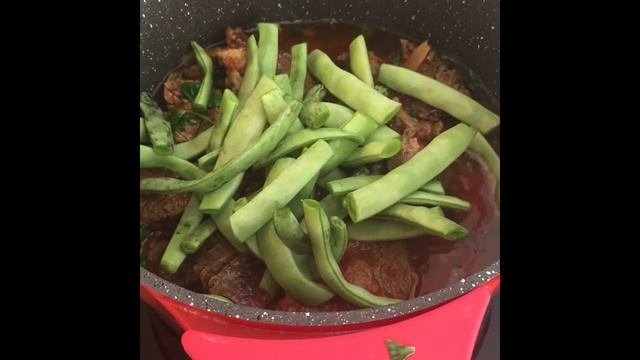 СТРУЧКОВАЯ ФАСОЛЬ С ГОВЯДИНОЙ (φασολάκι)