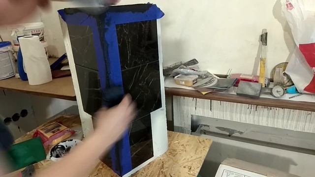 Затирка угла 45°эпоксидной затиркой. смотреть онлайн