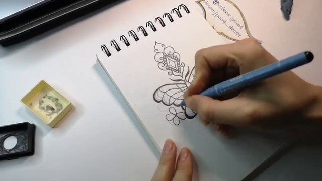 Создаём эскиз | Школа Мехенди Акрилом смотреть онлайн