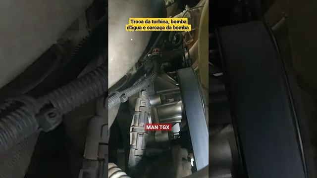 Turbina, bomba d'água e carcaça da bomba - MAN TGX