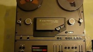 Electronika 004.Reel-to-reel russian tape deck. Катушечный магнитофон-приставка Электроника 004.