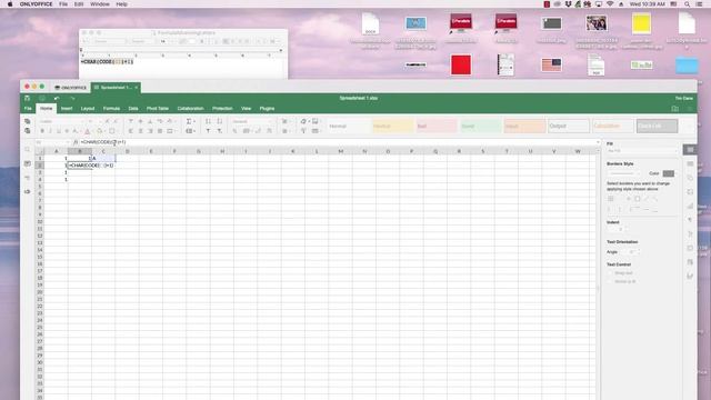 OnlyOffice Spreadsheet Quick Videos: Advancing characters смотреть онлайн
