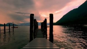 Успокаивающие вечерние звуки озера на закате / Расслабляющее видео для сна