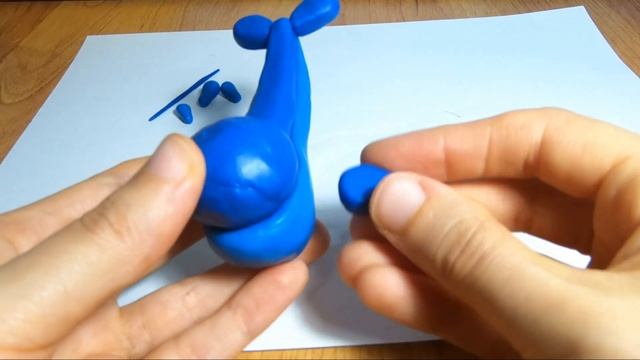 Лепка из легкого пластилина Hey Clay/Видео лепка залипаки дикие животные Кит