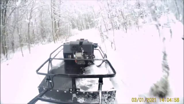 Мотобуксировщик Мужик Первый выезд