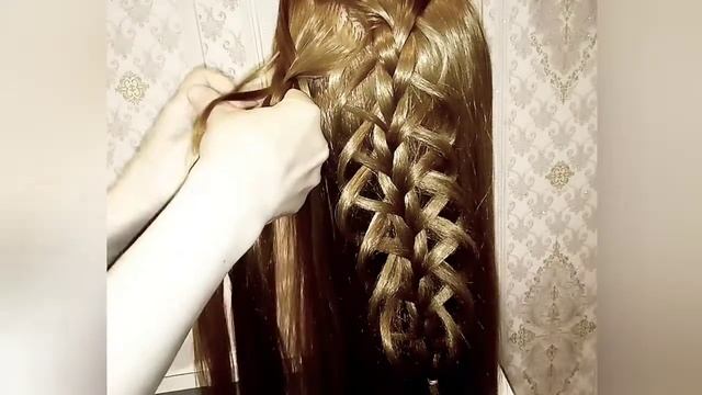 ??Мастер-класс по плетению кружевных кос?Прическа на праздник? Прическа на выпускной ? свадьбу ? смотреть онлайн