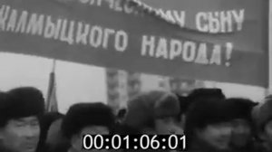 1976г Открытие памятника О.И. Городовикову в Элисте