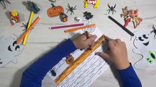 Halloween. Рисуем страшную Комнату. смотреть онлайн