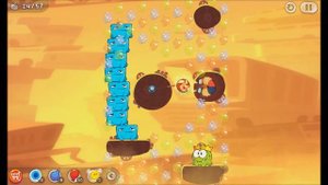 Cut the Rope 2 - Level 68 (3 stars, 57 fruits, 2 stars + don't use magnets)