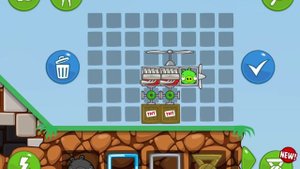 Bad piggies mini helicopter with bombs