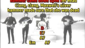 Maxwells Silver Hammer Beatles best karaoke instrumental lyrics chords