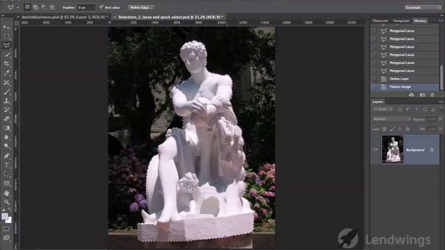 32  Фоновый слой www.probfoto.com  Уроки фотошопа