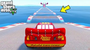 ПРОЕХАЛ ВОДНЫЕ КОЧКИ на МОЛНИЯ МАКВИНЕ в ГТА 5 МОДЫ - ЭКСПЕРИМЕНТЫ в GTA 5