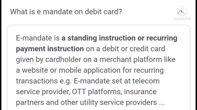 What is e-mandate??|E-mandate क्या होता?|Full Detail|?|E-mandate kaise Work karta hai?| смотреть онлайн
