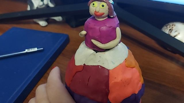 Кукла из пластилина на "Рутубер 54" 
Игрушки своими руками)