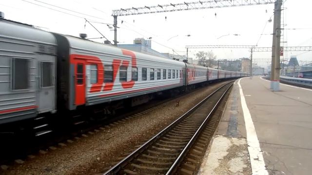 Электровоз ЧС7-109 с поездом 080 Москва  Благовещенск