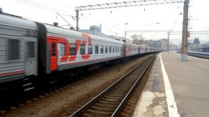 Электровоз ЧС7-109 с поездом №080 (Москва → Благовещенск)