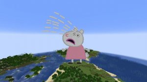 Crying Peppa Pig Characters (in Minecraft)