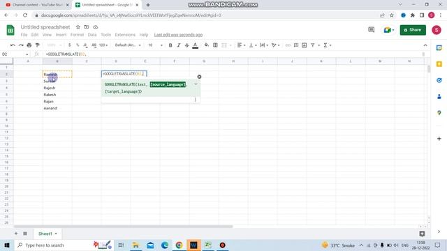 How to Translate English to Hindi in Excel