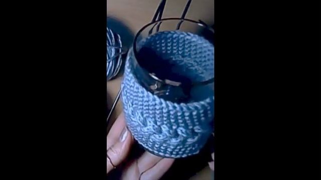 Вязаный Чехол для Чашки. Как связать чехольчик для чашки