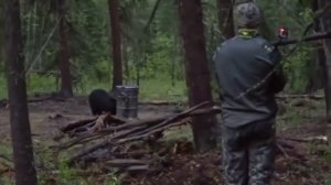 ОХОТА С КОПЬЕМ НА МЕДВЕДЯ.Это надо увидеть.У парней реально стальные я...