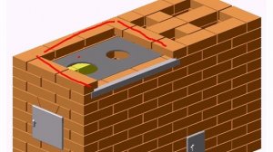 Отопительно варочная печь 2,5 х 6 кирпичей