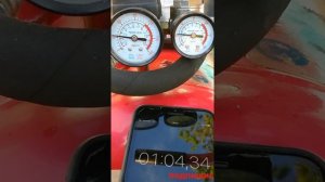 Компрессор ФАК - 1,5 После доработки и покраски.Испытания компрессора
