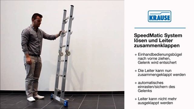 Стремянки KRAUSE с шарниным соединением SpeedMatic System в интернет-магазине SHVEDIK.RU