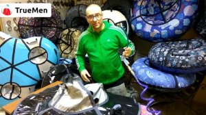 Как накачать тюбинг ватрушку.