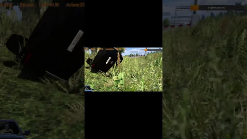 попал под поезд #eurotrucksimulator2 #ets2 #games #игры #automobile #дальнобой #gaming #simulator