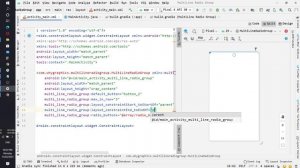 How to create multiple line radio group in android studio.