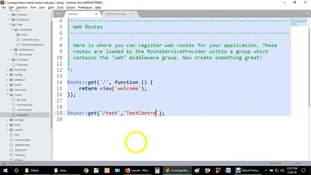 How To Create Controller In Laravel Using cmd | Laravel 5.5 Tutorial | Part 6