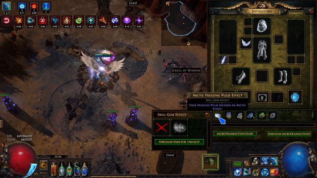 Path of Exile Freezing pulse Arctic Effect Demo смотреть онлайн