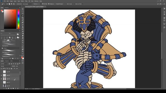 Kel'thuzad sticker [World of Warcraft speedpaint] смотреть онлайн